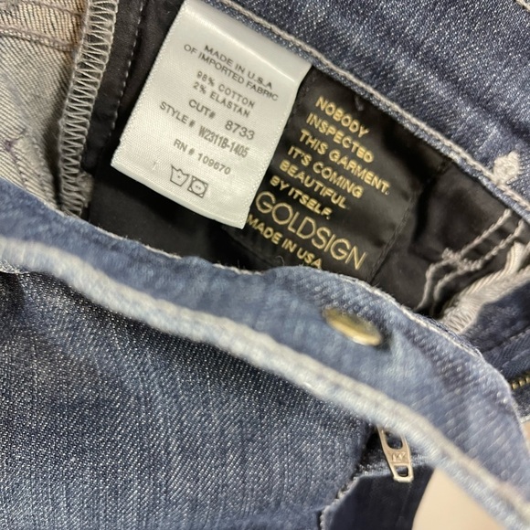 GOLDSIGN Frontier Cropped Skinny Jeans Size 26 Lowrise‎ Crop. - Picture 5 of 6